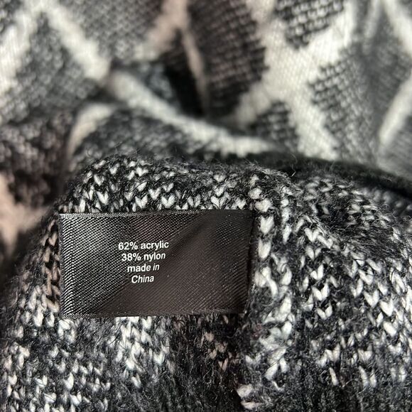 Lane Bryant Gray Plaid Crew Neck Knitted Pullover Sweater Womens Size 18/20 - Picture 4 of 6